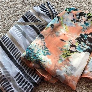 Set of silk scarves